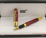 Best Quality Mont Blanc Daniel Defoe Fineliner Pen Red & Gold